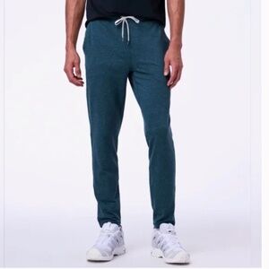 Vuori Ponto Performance Pant Heatherd Teal Blue Size Small